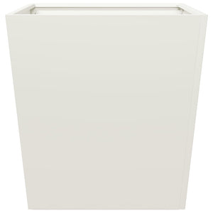 vidaXL Garden Planter White 50x50x50 cm Steel