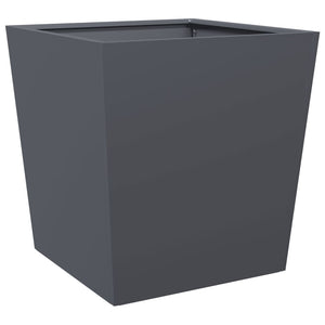 vidaXL Garden Planter Anthracite 50x50x50 cm Steel