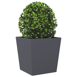 vidaXL Garden Planter Anthracite 50x50x50 cm Steel