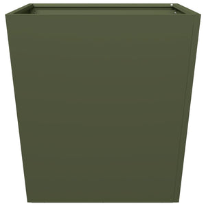 vidaXL Garden Planter Olive Green 50x50x50 cm Steel