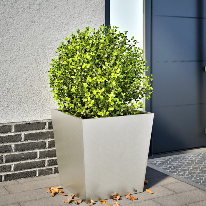 vidaXL Garden Planter 50x50x50 cm Stainless Steel