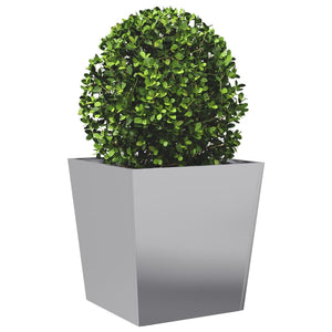 vidaXL Garden Planter 50x50x50 cm Galvanised Steel