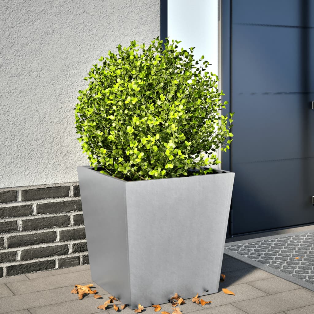 vidaXL Garden Planter 50x50x50 cm Galvanised Steel