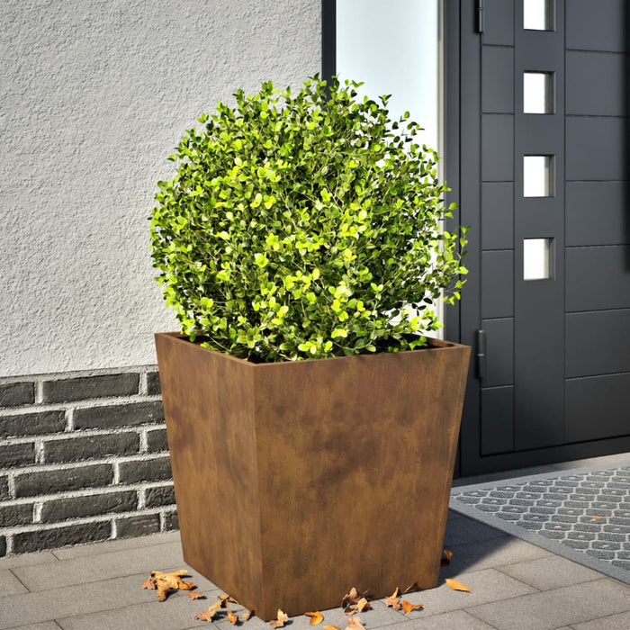 vidaXL Garden Planter 50x50x50 cm Corten Steel