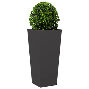 vidaXL Garden Planter Black 35x35x75 cm Steel