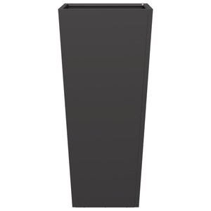 vidaXL Garden Planter Black 35x35x75 cm Steel