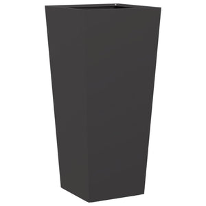 vidaXL Garden Planter Black 35x35x75 cm Steel