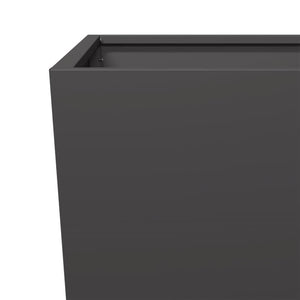 vidaXL Garden Planter Black 35x35x75 cm Steel