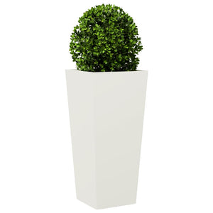 vidaXL Garden Planter White 35x35x75 cm Steel