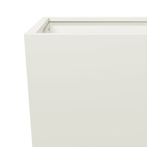 vidaXL Garden Planter White 35x35x75 cm Steel