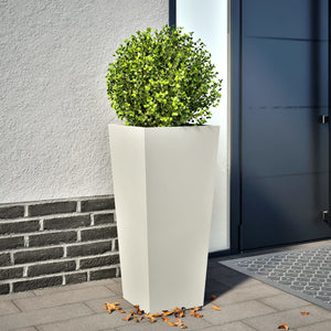 vidaXL Garden Planter White 35x35x75 cm Steel