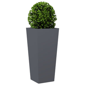 vidaXL Garden Planter Anthracite 35x35x75 cm Steel