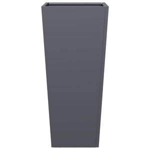 vidaXL Garden Planter Anthracite 35x35x75 cm Steel