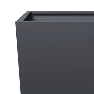 vidaXL Garden Planter Anthracite 35x35x75 cm Steel