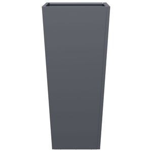 vidaXL Garden Planters Anthracite 2 pcs 35x35x75 cm Steel