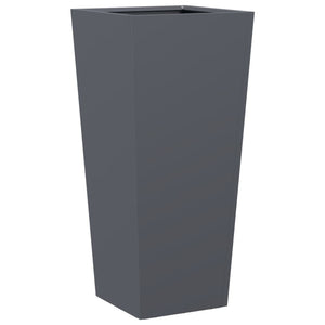 vidaXL Garden Planters Anthracite 2 pcs 35x35x75 cm Steel