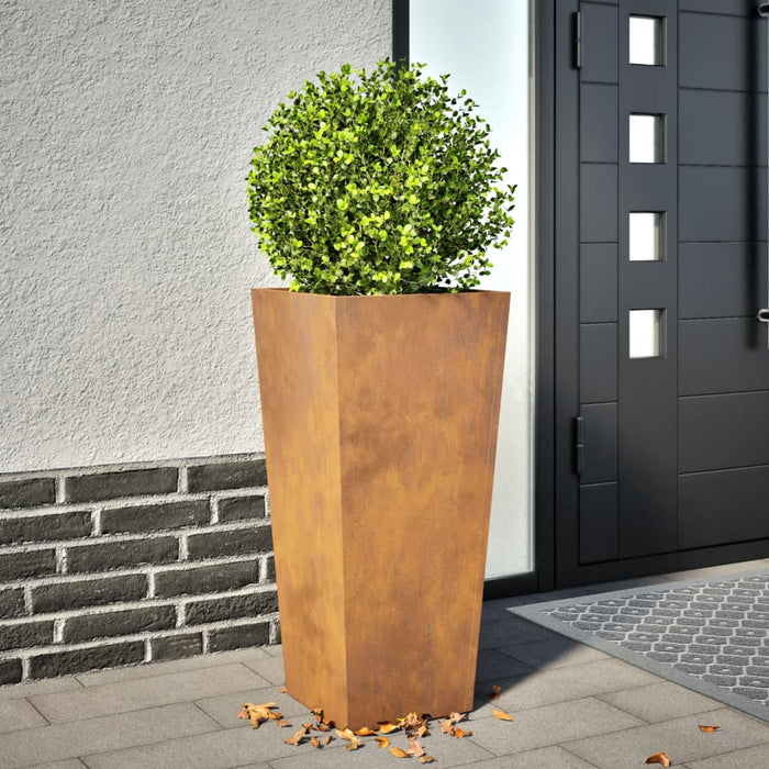 vidaXL Garden Planter 35x35x75 cm Corten Steel