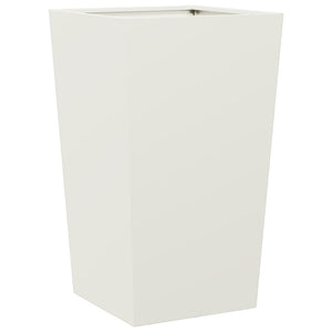 vidaXL Garden Planter White 45x45x75 cm Steel