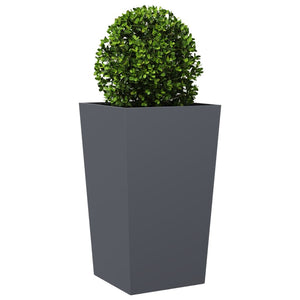 vidaXL Garden Planters Anthracite 2 pcs 45x45x75 cm Steel