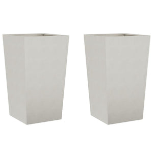 vidaXL Garden Planters 45x45x75 cm 2 pcs Stainless Steel