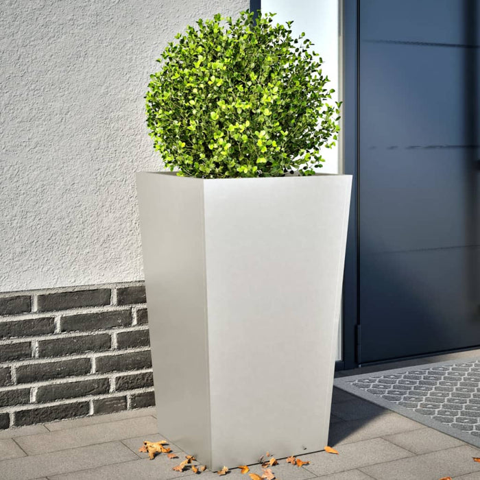 vidaXL Garden Planters 45x45x75 cm 2 pcs Stainless Steel