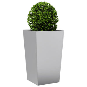 vidaXL Garden Planter 45x45x75 cm Galvanised Steel