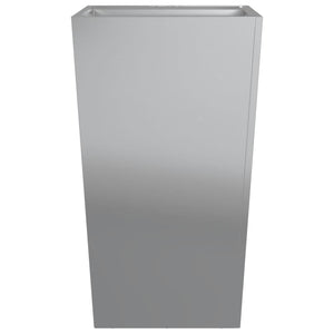 vidaXL Garden Planter 45x45x75 cm Galvanised Steel