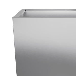 vidaXL Garden Planter 45x45x75 cm Galvanised Steel