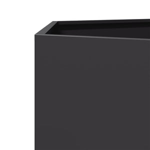 vidaXL Garden Planter Black Hexagon 46x40x45 cm Steel