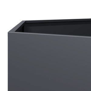 vidaXL Garden Planter Anthracite Hexagon 46x40x45 cm Steel