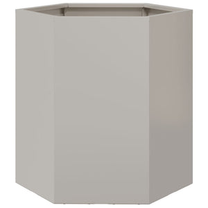 vidaXL Garden Planter Hexagon 46x40x45 cm Stainless Steel