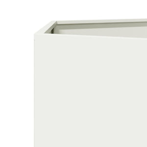 vidaXL Garden Planter White Hexagon 69x60x45 cm Steel