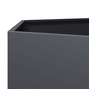 vidaXL Garden Planter Anthracite Hexagon 104x90x45 cm Steel