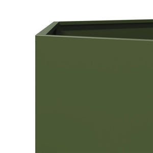 vidaXL Garden Planter Olive Green Hexagon 138x120x45 cm Steel