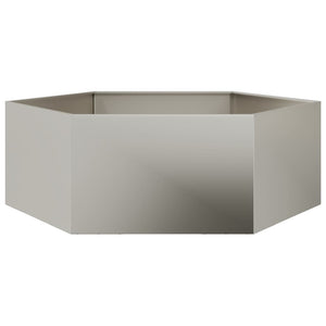 vidaXL Garden Planter Hexagon 138x120x45 cm Corten Steel