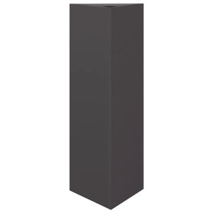 vidaXL Garden Planter Black Triangular 30x26x75 cm Steel