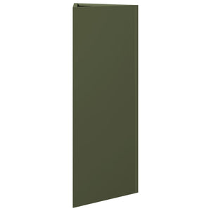 vidaXL Garden Planter Olive Green Triangular 30x26x75 cm Steel