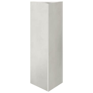 vidaXL Garden Planter Triangular 30x26x75 cm Stainless Steel