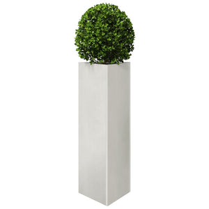 vidaXL Garden Planters 2 pcs Triangular 30x26x75 cm Stainless Steel