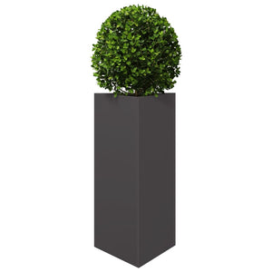 vidaXL Garden Planter Black Triangular 40x34.5x70 cm Steel