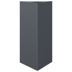 vidaXL Garden Planter Anthracite Triangular 40x34.5x70 cm Steel