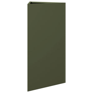 vidaXL Garden Planter Olive Green Triangular 40x34.5x70 cm Steel