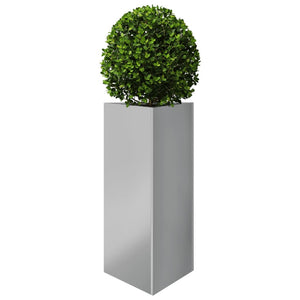 vidaXL Garden Planter Triangular 40x34.5x70 cm Galvanized Steel