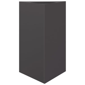 vidaXL Garden Planter Black Triangular 50x43x75 cm Steel