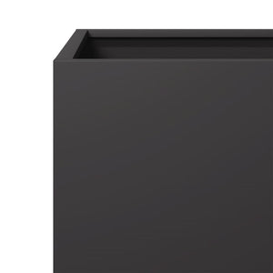 vidaXL Garden Planter Black 30x30x30 cm Steel