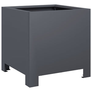 vidaXL Garden Planter Anthracite 30x30x30 cm Steel