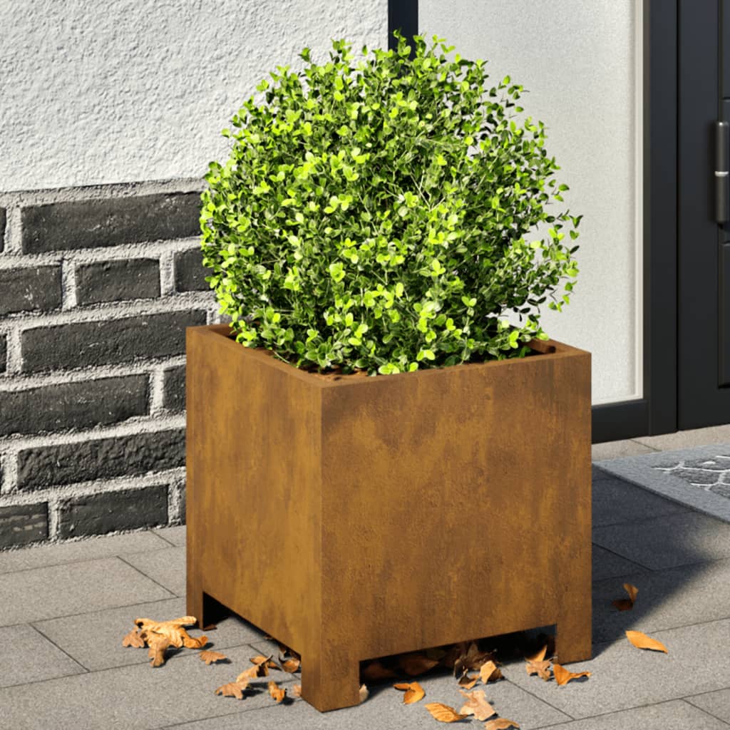 vidaXL Garden Planter 30x30x30 cm Corten Steel