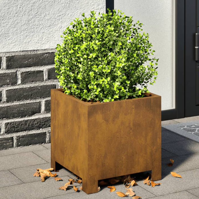 vidaXL Garden Planters 2 pcs 30x30x30 cm Corten Steel