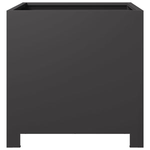 vidaXL Garden Planter Black 40x40x40 cm Steel