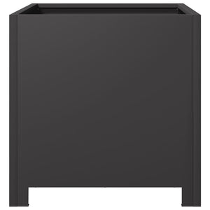 vidaXL Garden Planter Black 40x40x40 cm Steel